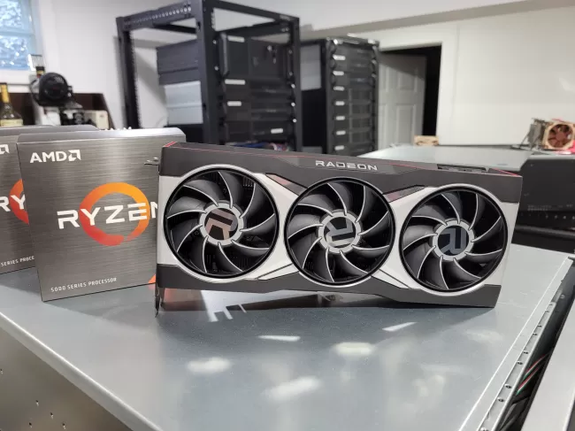 A black Radeon RX 6800 XT graphics card has been spotted 