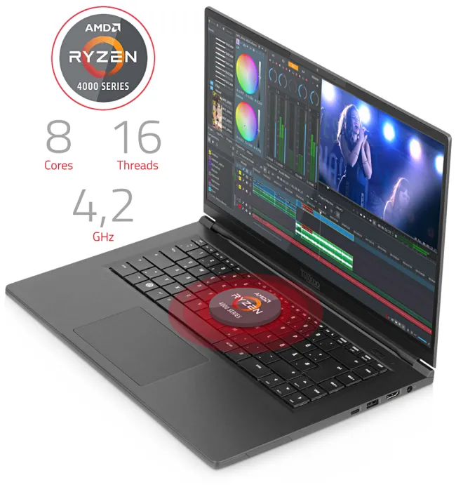 TUXEDO Computers Launches A Linux Laptop With Ryzen 7 4800H