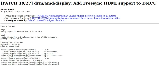 AMD FreeSync HDMI Patch Appearing For Their Open Source Linux