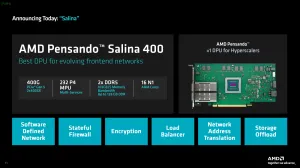 AMD Announces Pensando Salina 400 DPU & Pollara 400 Ultra Ethernet NIC