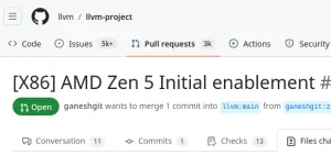 AMD Submits Initial Zen 5 Enablement For LLVM/Clang Compiler