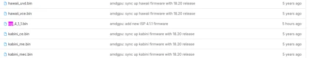 AMD ISP firmware