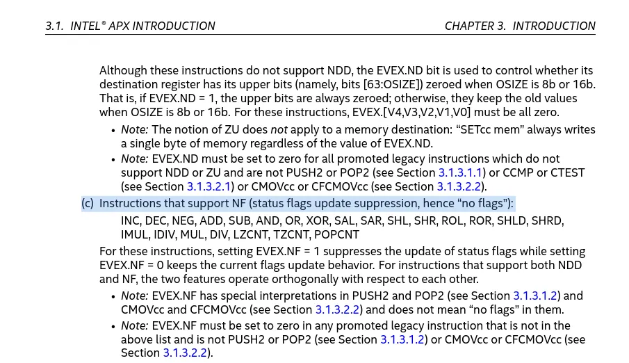 APX NF documentation