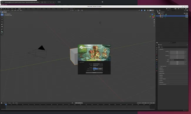 Blender 4.3 beta on Linux