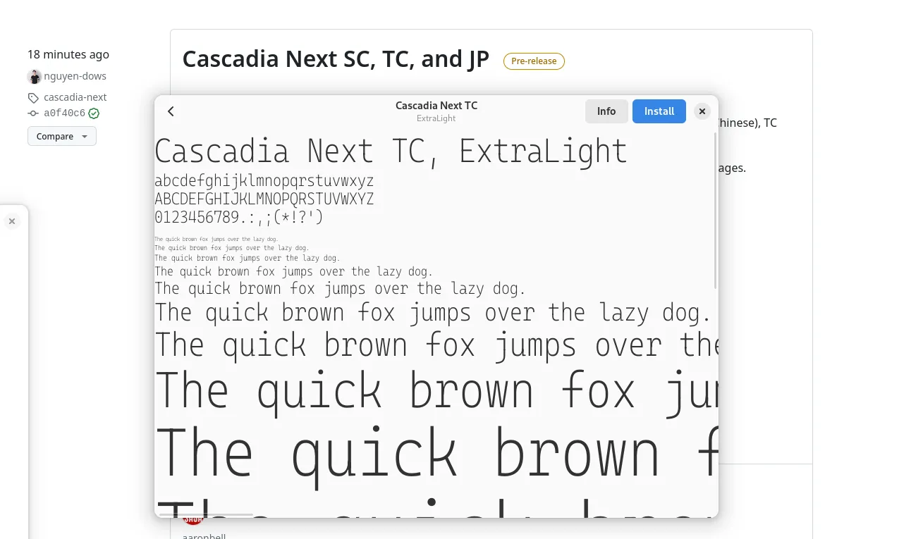 Microsoft Advances Its Open-Source Font For Developers With &quot;Cascadia Next&quot;