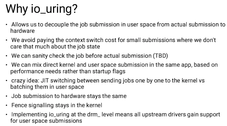 Arm Exploring IO_uring For Graphics Drivers For Better Performance & Synchronization