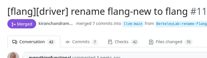 LLVM&#39;s Modern &quot;Flang-New&quot; Fortran Compiler Renamed To &quot;Flang&quot;