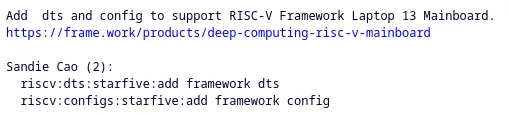 Framework RISC-V DT