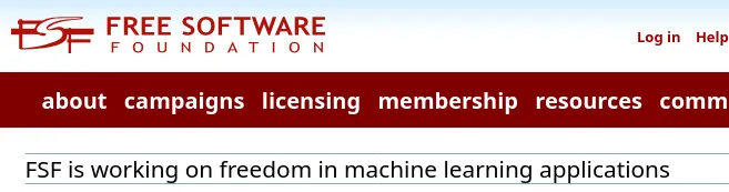 The Free Software Foundation finally has AI/machine learning apps on its radar