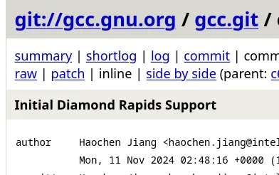 Intel Diamond Rapids &quot;-march=diamondrapids&quot; Merged Into GCC 15