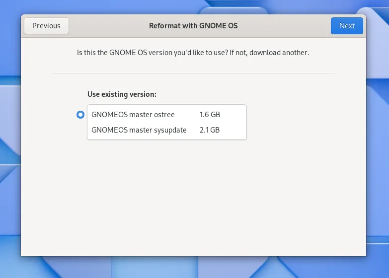 GNOME OS variants