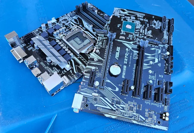 broken motherboard