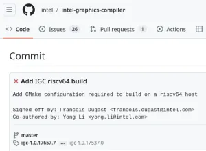 Intel Graphics Compiler Can Now Be Built For RISC-V