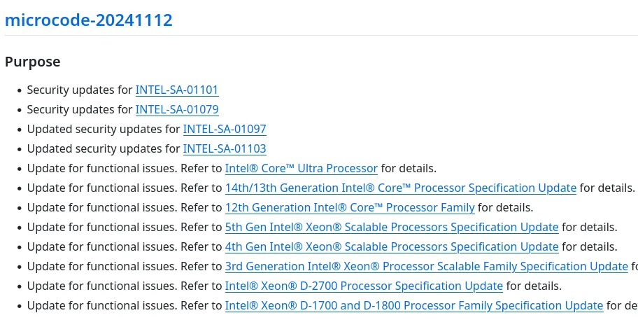 Intel Releases New CPU Microcode For Two New Security Advisories