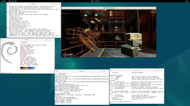 Vladimir Smirnov screenshot of Xe on ARM