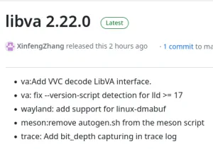 Intel's VA-API 2.22 Library Adds VVC/H.266 Video Decode Interface