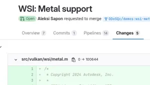 Autodesk Contributes Mesa Vulkan WSI Support For Apple's Metal