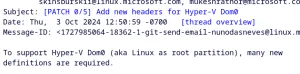 Microsoft Continues Working On Hyper-V Dom0 Support For Linux