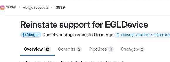 Mutter restores EGLDevice merge request