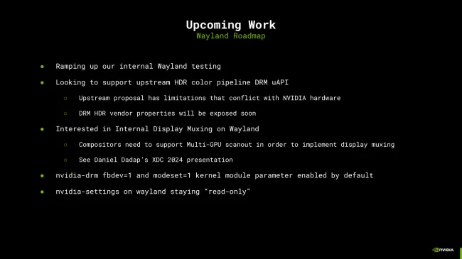 NVIDIA Wayland roadmap