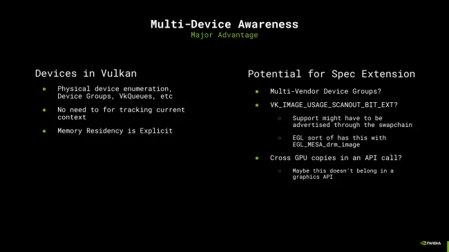 NVIDIA Wayland Vulkan multi-device