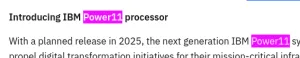 IBM Power11 CPUs Launching In 2025 - Linux 6.13 Preps KVM Nested Guests For Power11