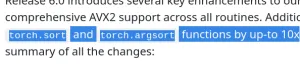 Intel Releases x86-simd-sort 6.0 For Speedy AVX2/AVX-512 Sorting, PyTorch Now Using It