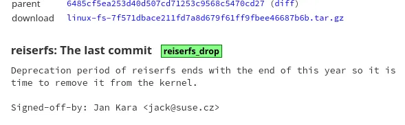 ReiserFS File-System Expected To Be Removed With Linux 6.13