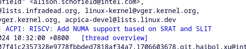 RISC-V NUMA patches