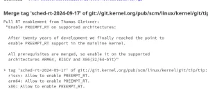 Real-Time "PREEMPT_RT" Support Merged For Linux 6.12