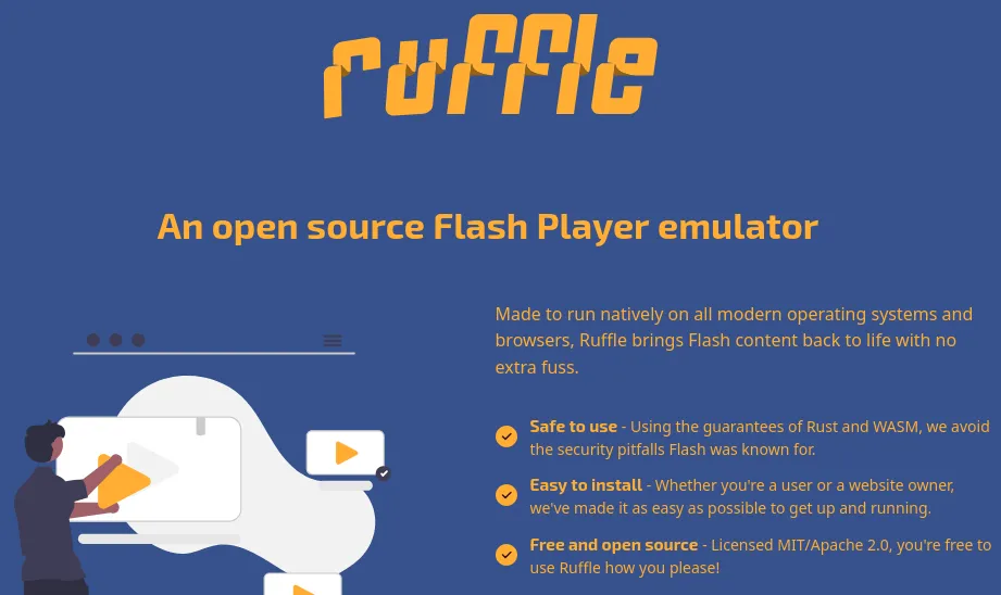 Ruffle Continues Letting Adobe Flash Player Support Live On In Open-Source