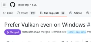 SDL Now Prefers Vulkan Over Direct3D 12 On Windows