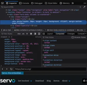 Servo Browser Engine Restores Firefox Devtools Support