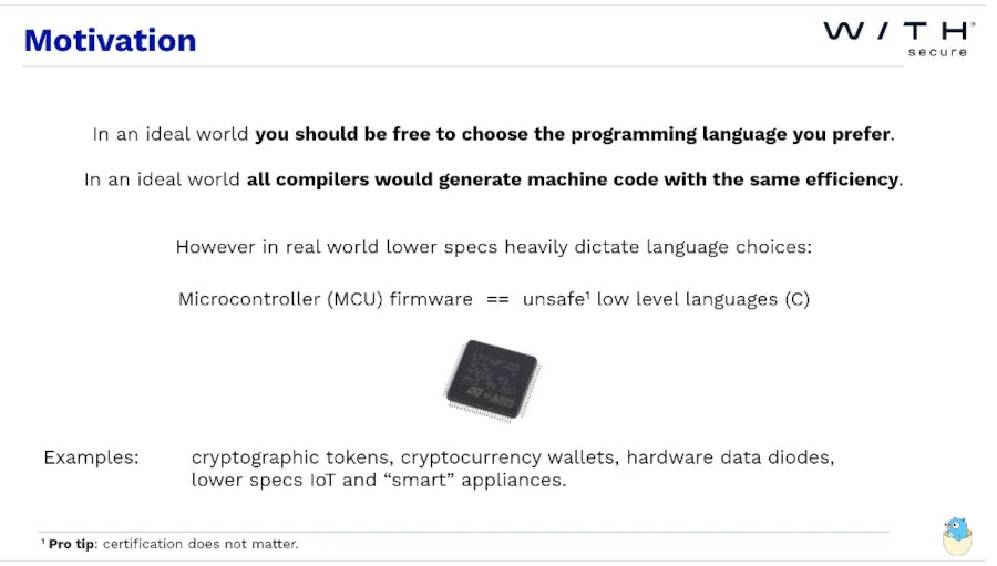 TamaGo Allows Executing Go Language Code Bare Metal On ARM/RISC-V SoCs