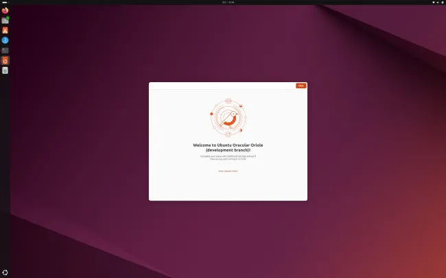 Ubuntu 24.10 GNOME Wayland desktop