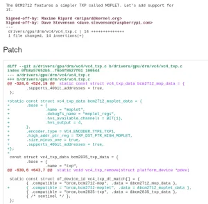 Broadcom BCM2712 MOPLET Graphics For Linux 6.14, Other Early drm-misc-next Code