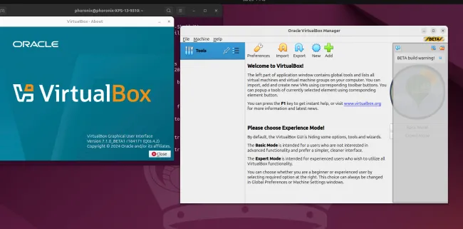 VirtualBox 7.1 on Linux