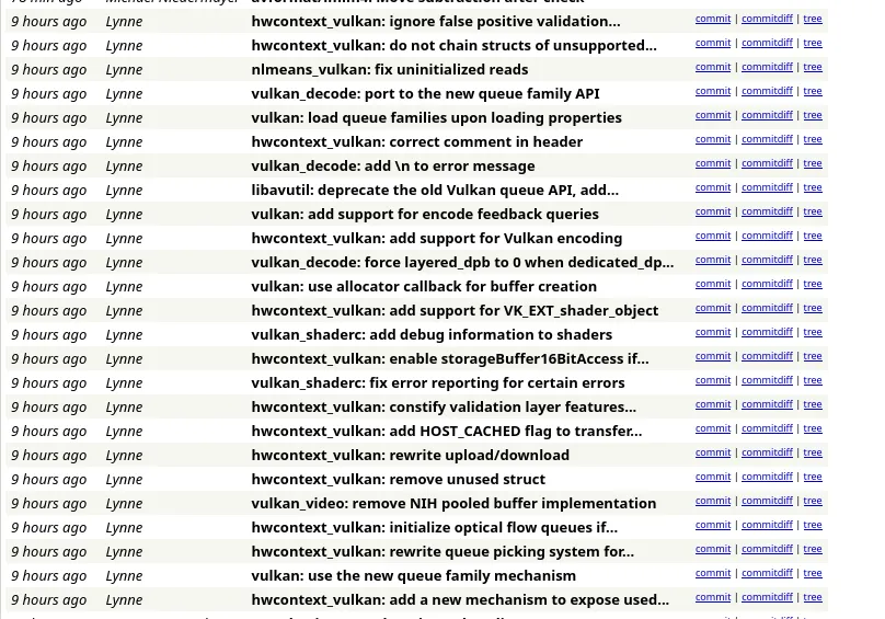 Vulkan Video encode FFmpeg patches