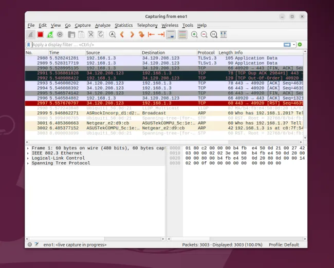 Wireshark under Linux