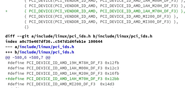 Another AMD Zen 5 PCI ID Squeezing Into Linux 6.9