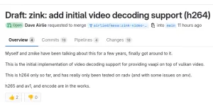 Zink Seeing VA-API Video Acceleration Implemented Over Vulkan Video