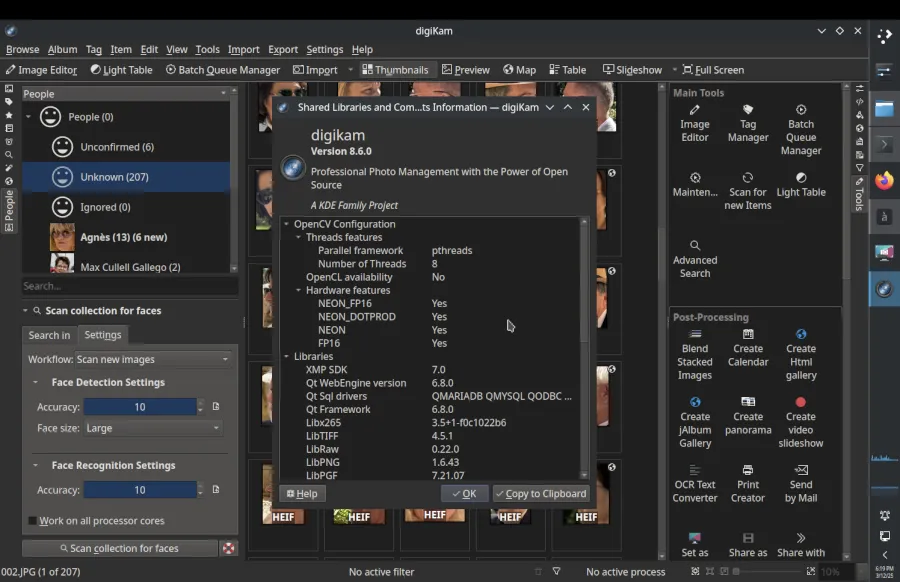 digikam 8.6 project screenshot