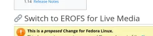 Fedora 42 Is Looking At Switching To EROFS For Its Live Media