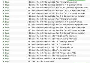 Intel THC Drivers To Be Submitted For Linux 6.14