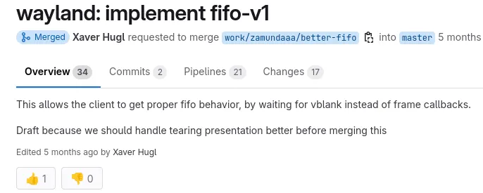 KDE FIFO v1 merged