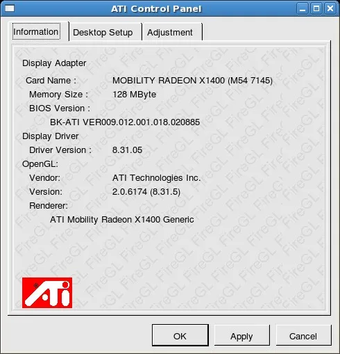 Ati best sale control panel