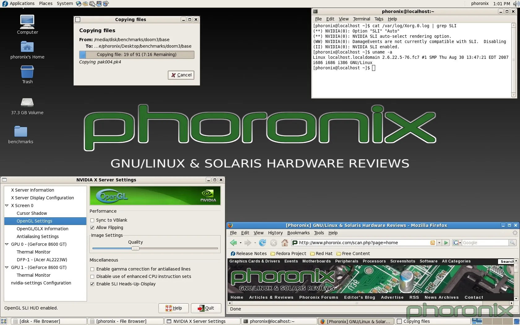 Phoronix NVIDIA SLI Linux vs. Windows Image Nvidia Sli Linux