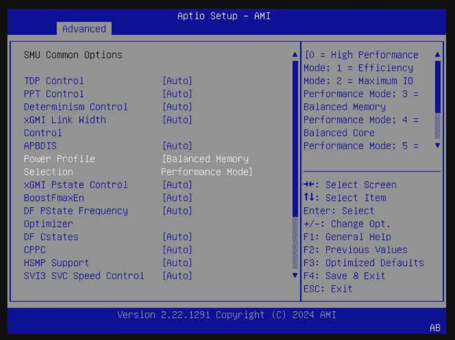 AMD Balanced Memory mode