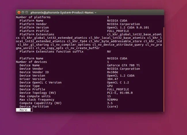 15 Way Opencl Comparison With Nvidia On Linux Rocm 1 6 For Radeon Phoronix