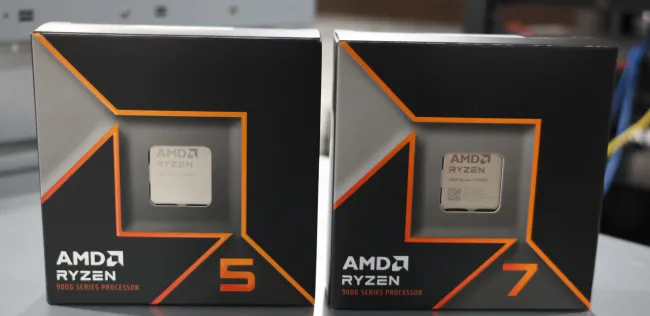 Paket ritel AMD Ryzen 5 9600X dan Ryzen 7 9700X